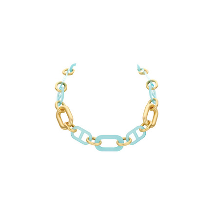 Les Cordes necklace blue
