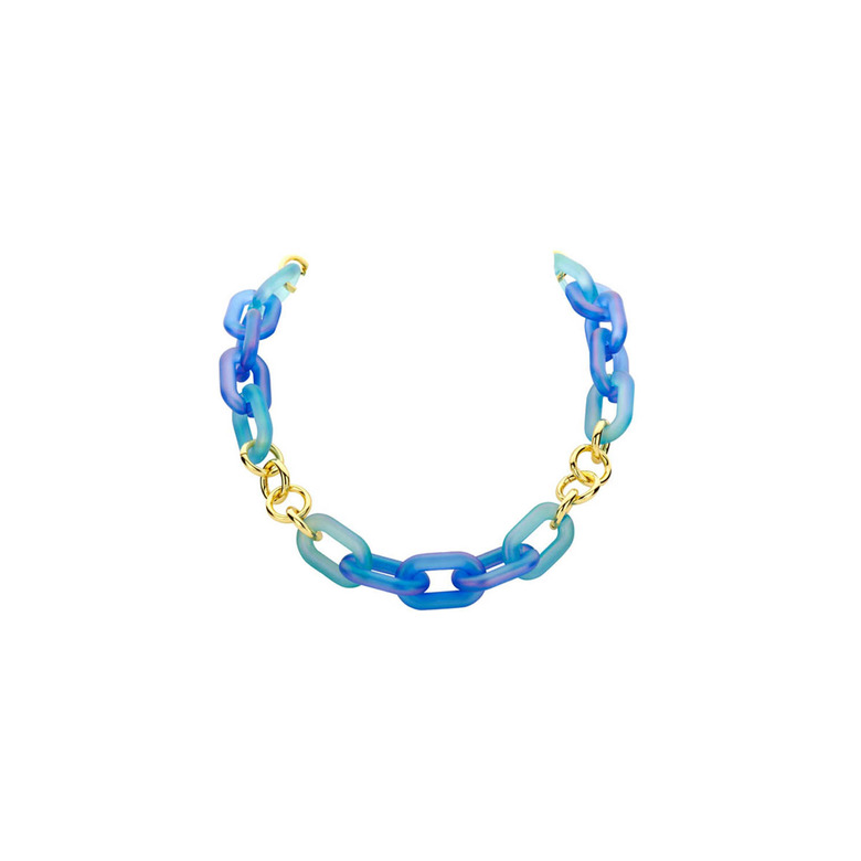 Les Cordes collier bleu