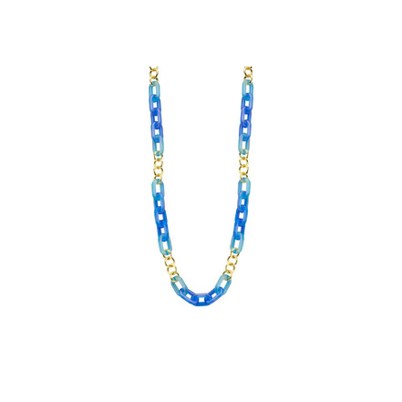 Les Cordes halsketting blauw