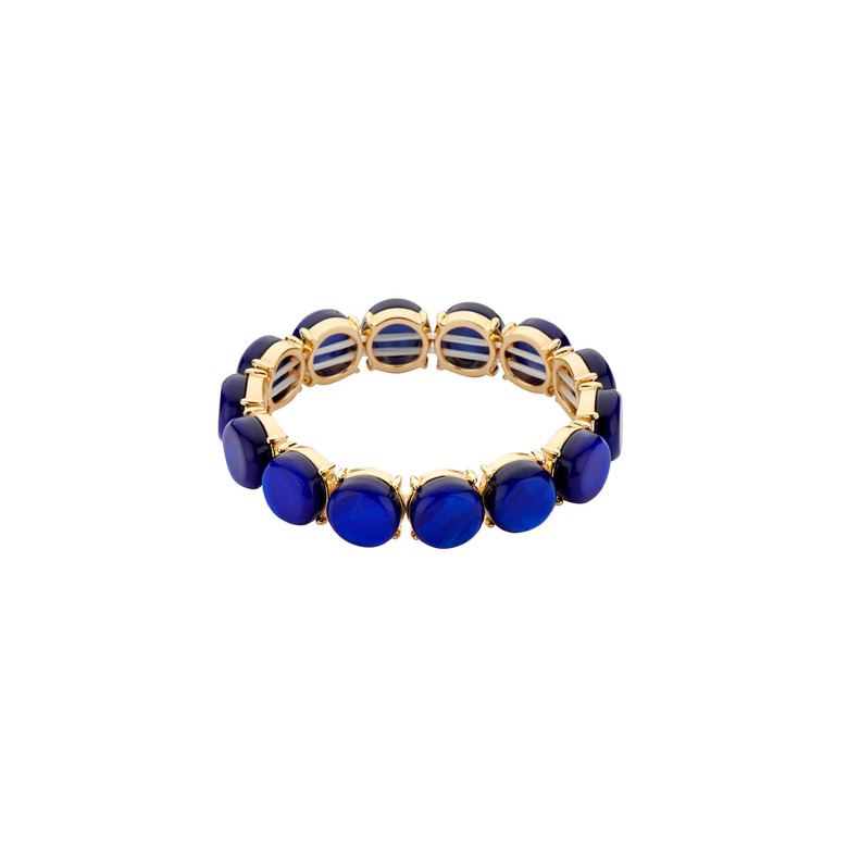 Les Cordes armband blau