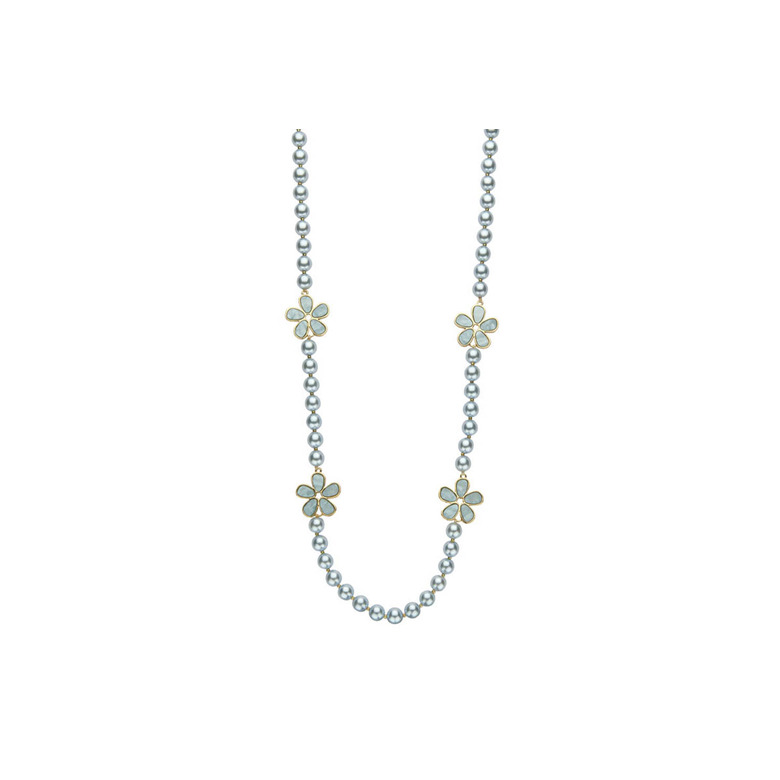Les Cordes necklace grey