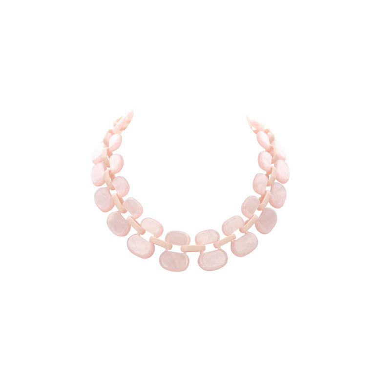 Les Cordes necklace pink