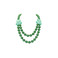 Les Cordes collier vert 1
