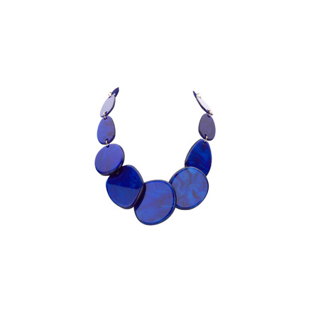 Les Cordes halsketting blauw