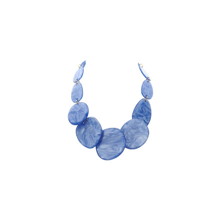 Les Cordes halsketting blauw