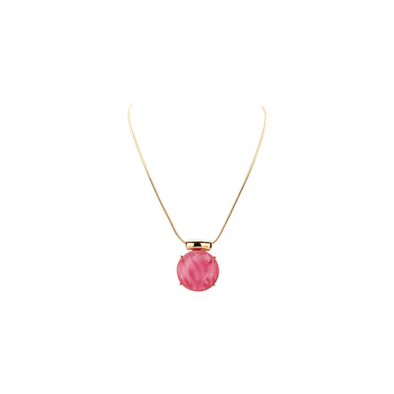 Les Cordes halsketting roze