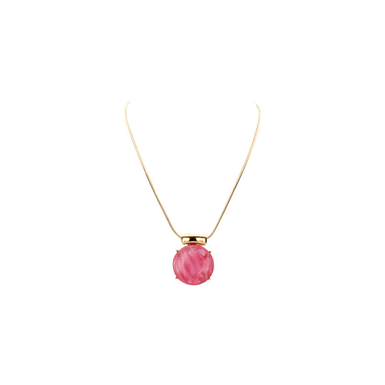 Les Cordes halsketting roze