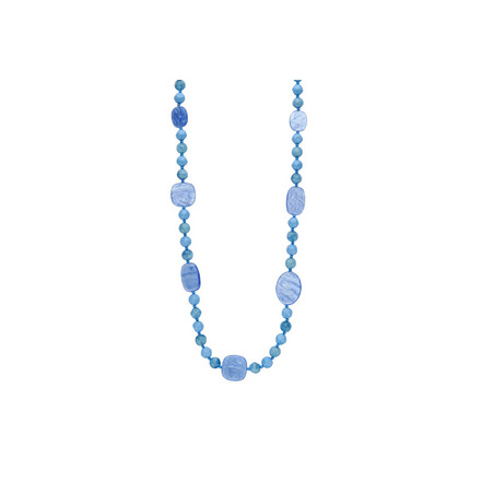 Les Cordes necklace blue