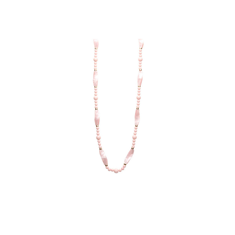 Les Cordes collier rose