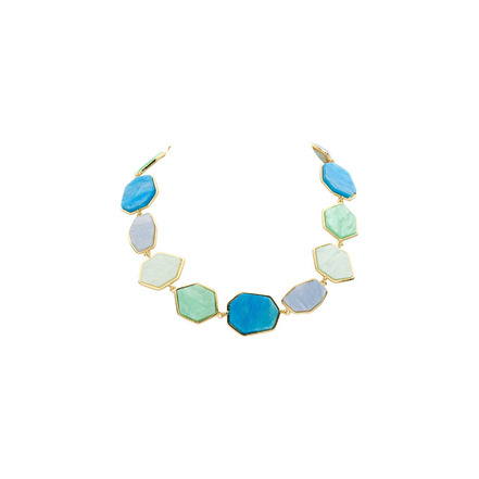 Les Cordes halsketting blauw