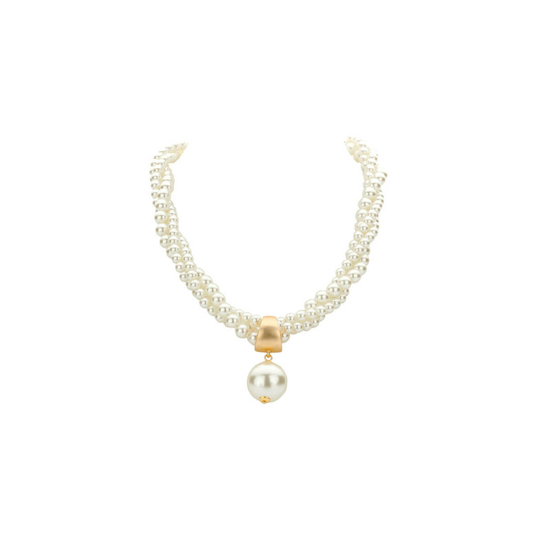 Les Cordes necklace white