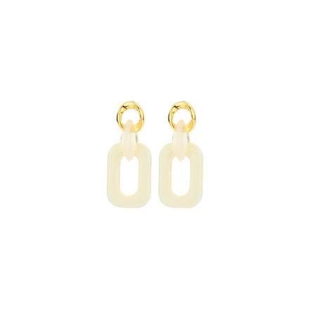 Les Cordes boucles d'oreilles ecru