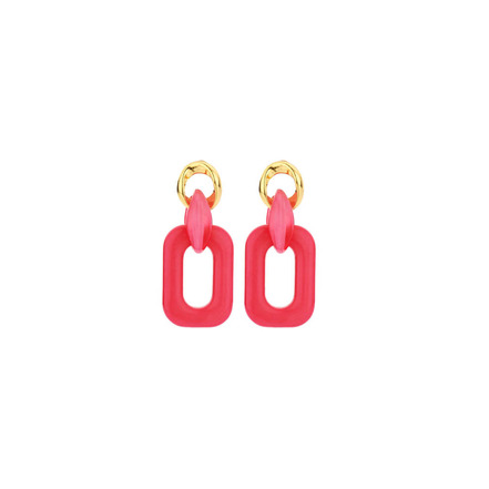 Les Cordes boucles d'oreilles rose