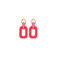 Les Cordes boucles d'oreilles rose 1