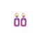 Les Cordes boucles d'oreilles violet 1