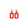 Les Cordes boucles d'oreilles rouge 1