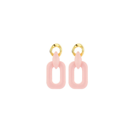 Les Cordes boucles d'oreilles rose