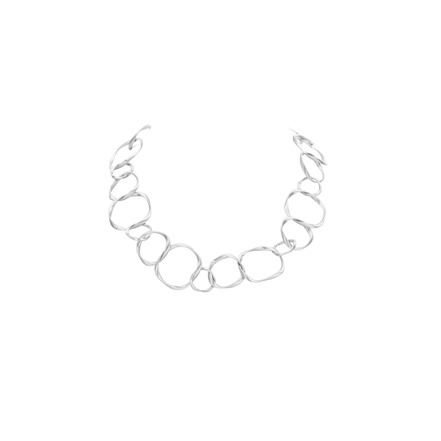 Les Cordes halsketting zilver