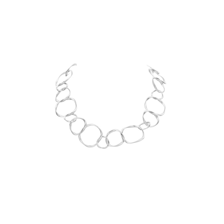 Les Cordes collier argent