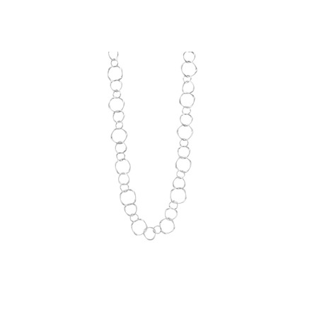 Les Cordes halsketting zilver