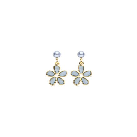 Les Cordes boucles d'oreilles gris