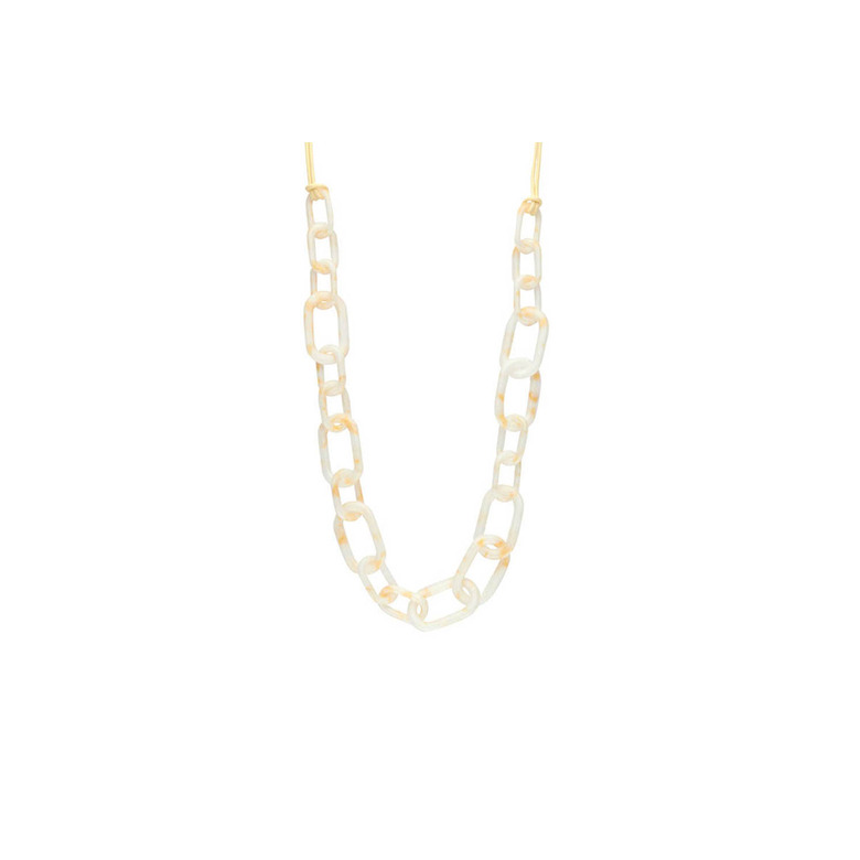 Les Cordes necklace ecru 1