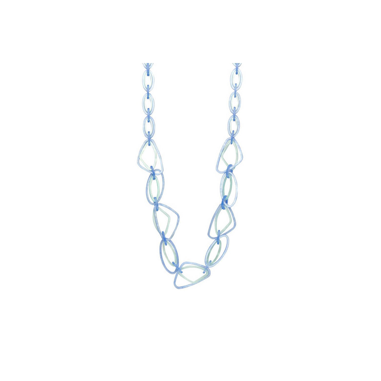 Les Cordes halsketting blauw