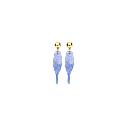 Les Cordes boucles d'oreilles bleu