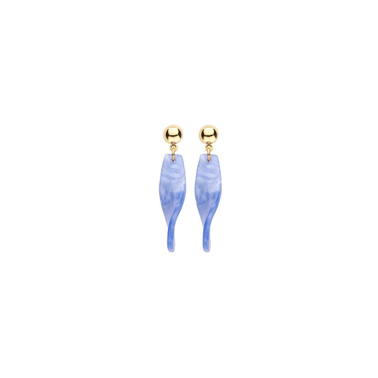 Les Cordes boucles d'oreilles bleu