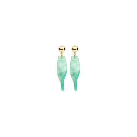 Les Cordes boucles d'oreilles vert