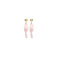 Les Cordes boucles d'oreilles rose 1