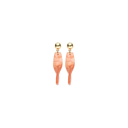 Les Cordes boucles d'oreilles orange
