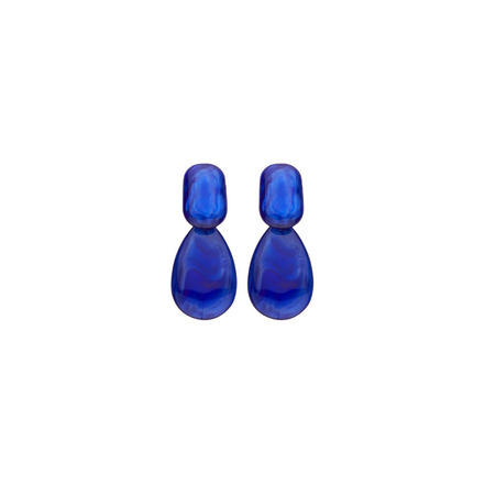 Les Cordes boucles d'oreilles bleu