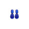 Les Cordes oorbellen blauw 1