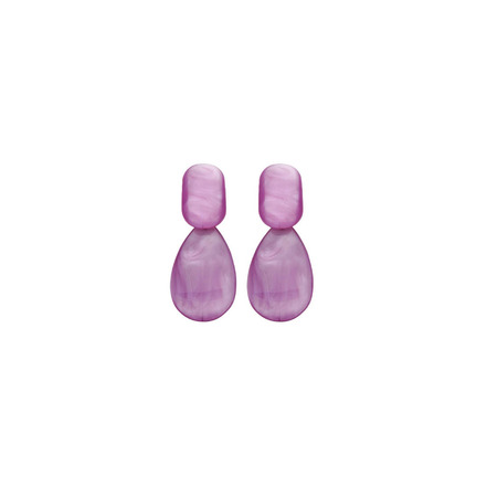 Les Cordes boucles d'oreilles violet