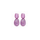 Les Cordes boucles d'oreilles violet 1
