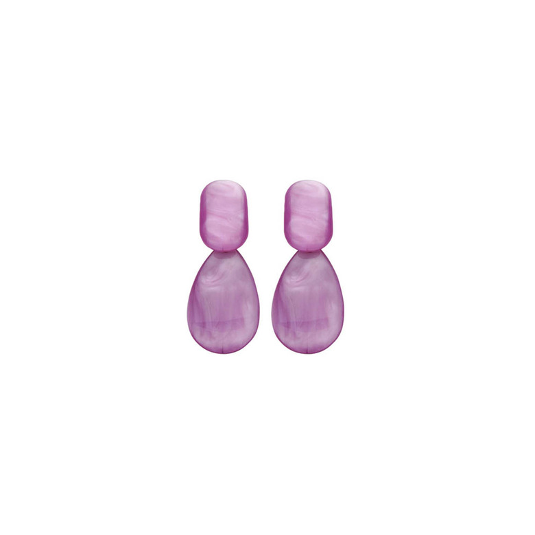 Les Cordes earrings violet
