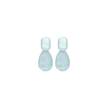 Les Cordes boucles d'oreilles bleu