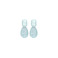 Les Cordes boucles d'oreilles bleu 1