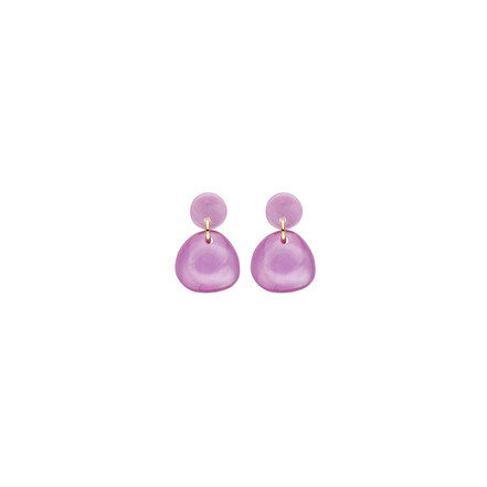 Les Cordes boucles d'oreilles violet