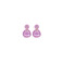 Les Cordes earrings violet 1