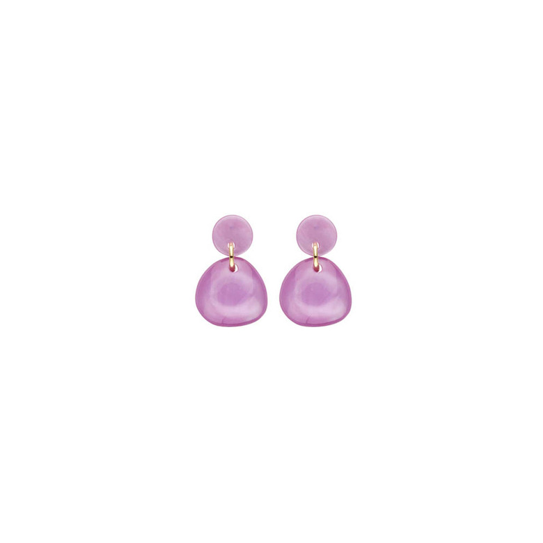 Les Cordes earrings violet
