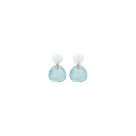 Les Cordes boucles d'oreilles bleu