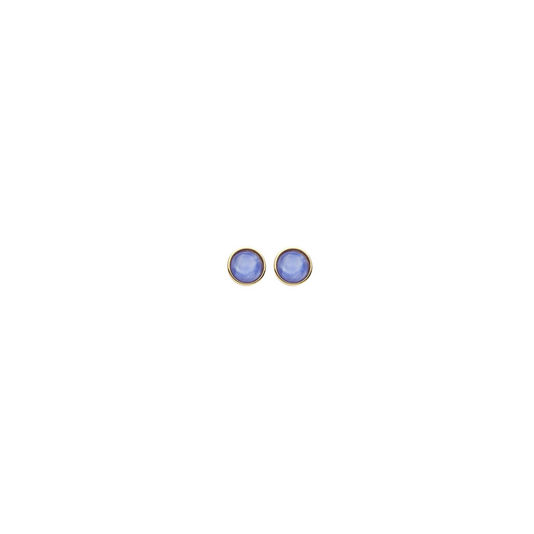 Les Cordes boucles d'oreilles bleu