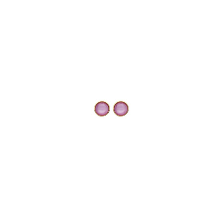 Les Cordes boucles d'oreilles violet