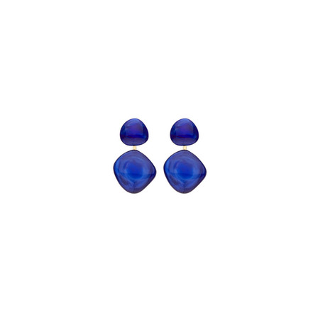 Les Cordes boucles d'oreilles bleu