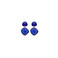 Les Cordes oorbellen blauw 1