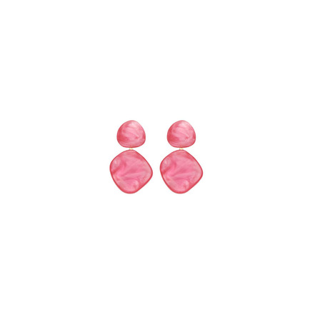 Les Cordes boucles d'oreilles rose