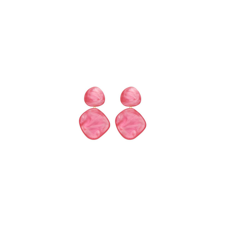 Les Cordes boucles d'oreilles rose