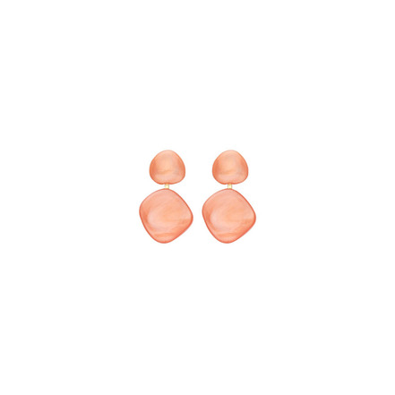 Les Cordes boucles d'oreilles orange